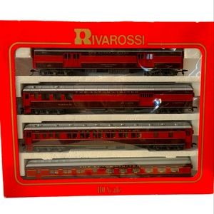 Vintage Rivarossi 6912 A Set 1920's Chicago and Alton HO Scale Model Trains